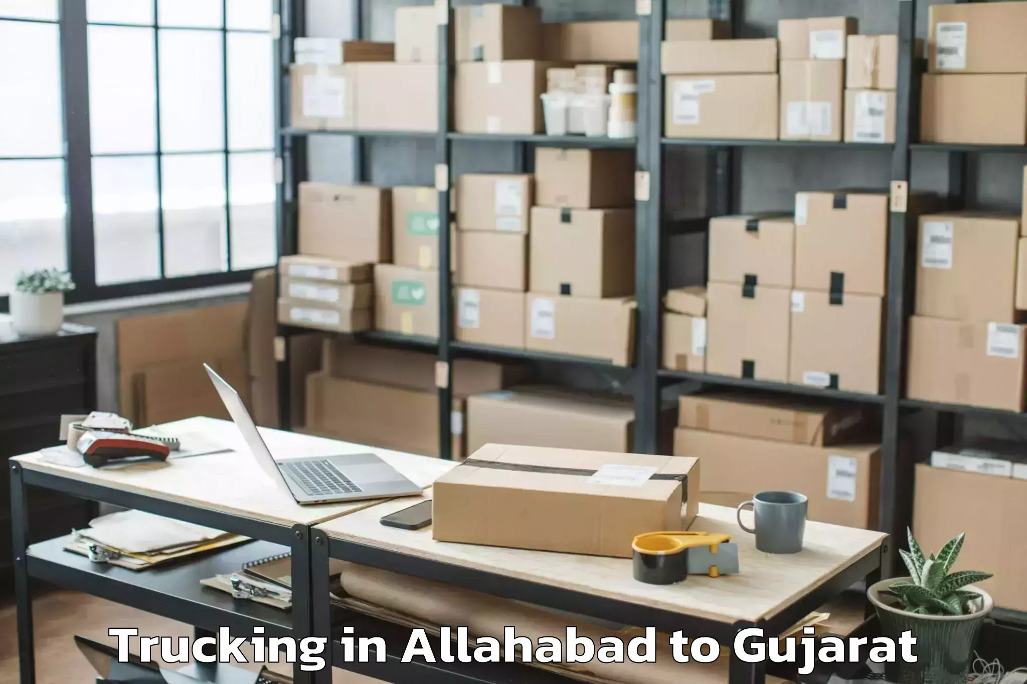 Book Allahabad to Mahuva Trucking Online